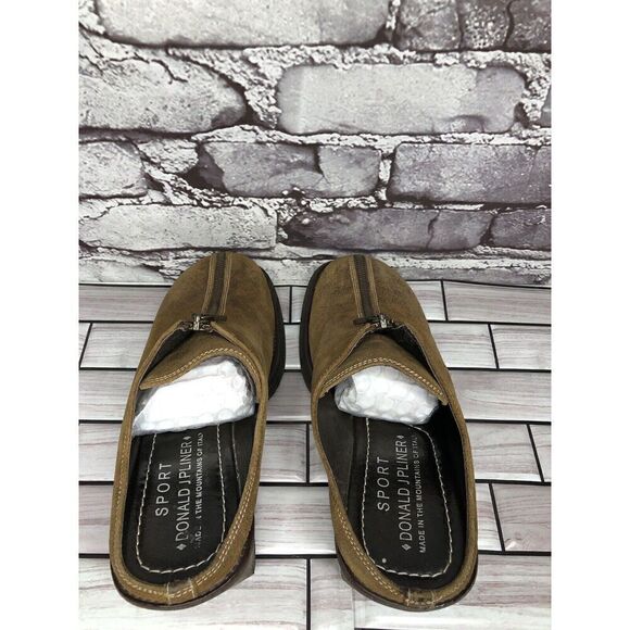 Donald J Pliner Sport Hush Brown Leather Shimmer Clogs Shoes Women Sz 7.5N US/38 - Picture 6 of 16